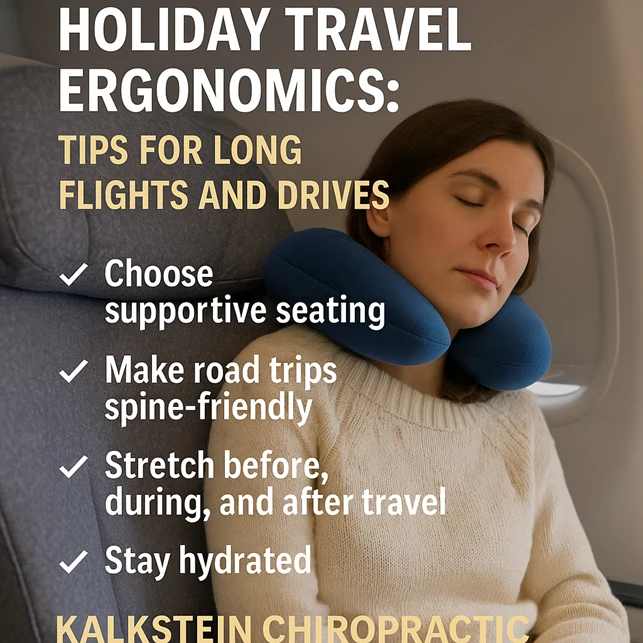 Woman sleeping on a plane with neck pillow